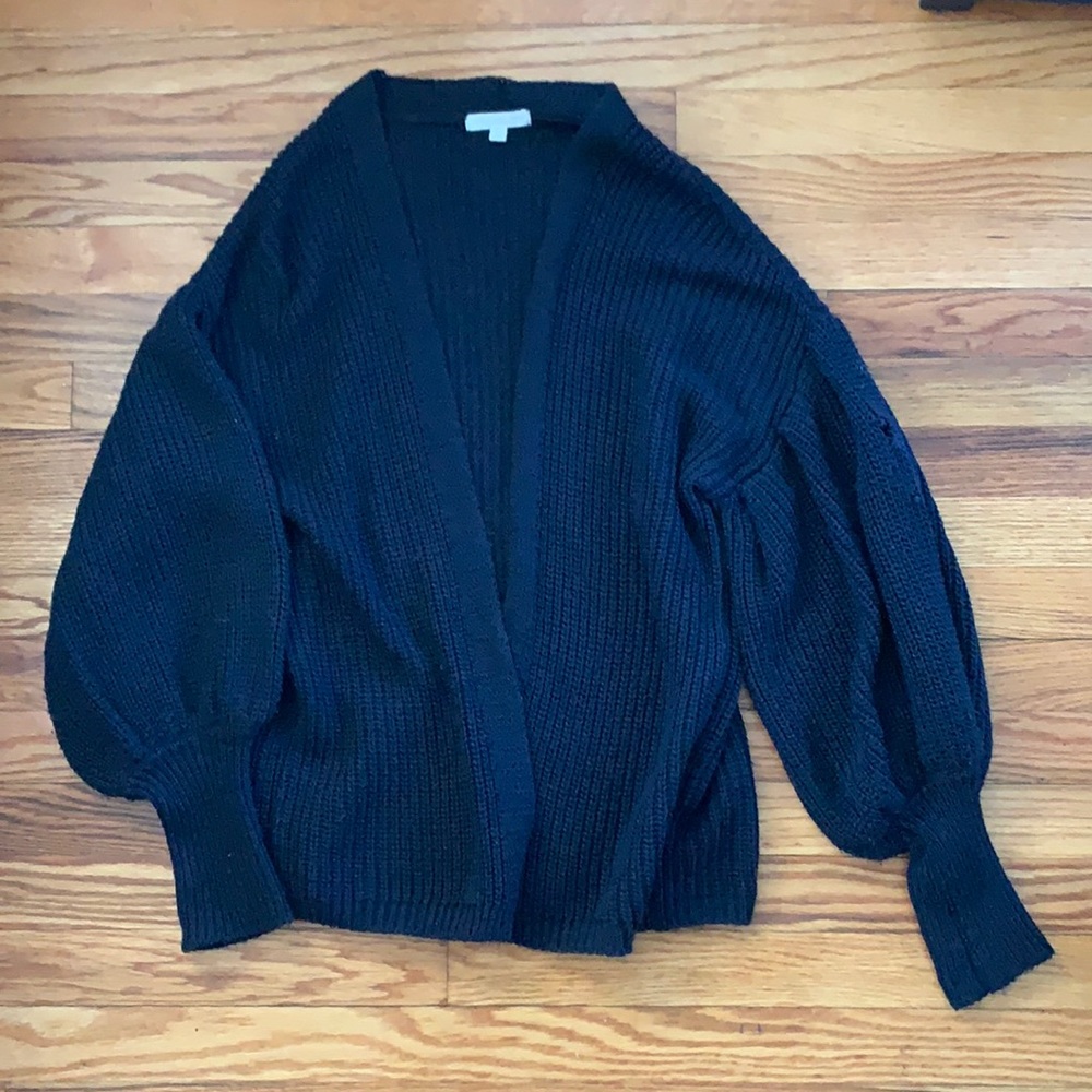 American Eagle Outfitters Puff Sleeve Cardigan Sweater